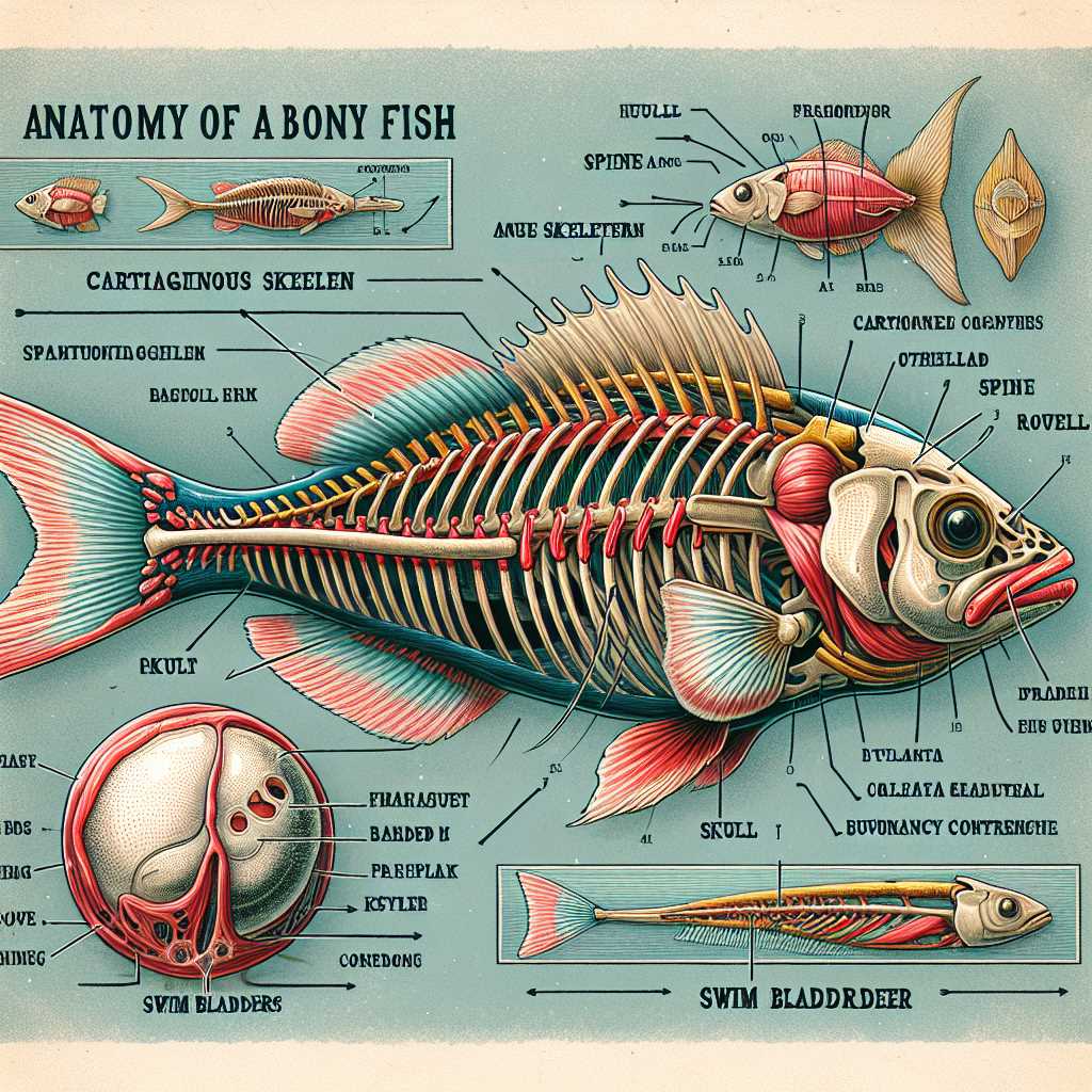Строение хрящевого скелета у костных рыб